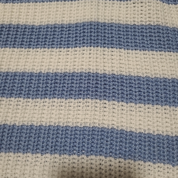 NWT RD Style Size Large Blue And White Striped Tank Sweater Stitch Fix - Picture 7 of 10